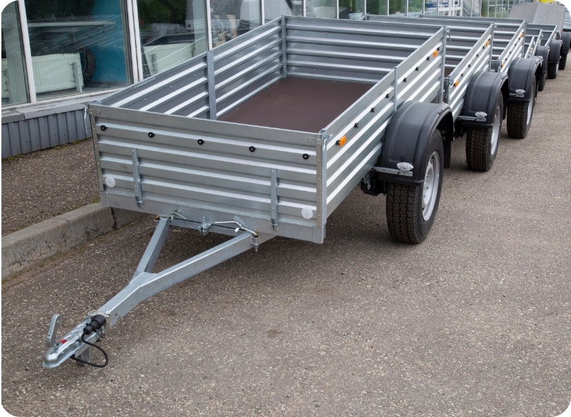 trailers lined up